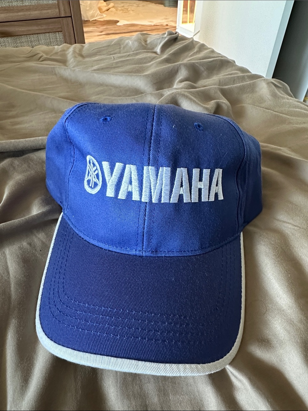 Yamaha Royal Blue Baseball Cap with White Logo
